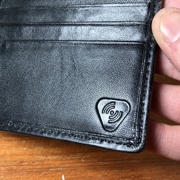 REI RFID Bi-fold Ballit Leather Trim Wallet Black - Picture 7 of 8